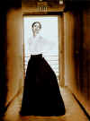 Fashion photo by Greger Norrevik, model at an exit.