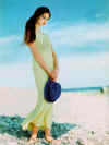Fashion photo by Greger Norrevik, a model on the beach.