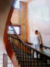 Fashion photo by Greger Norrevik, model on stairs.