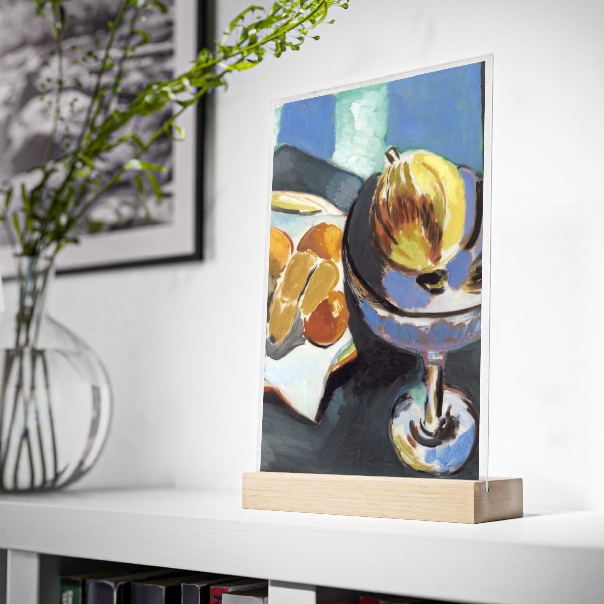 Acrylic Art Sign With Wooden Stand, Artist Henri Matisse, Artwork 