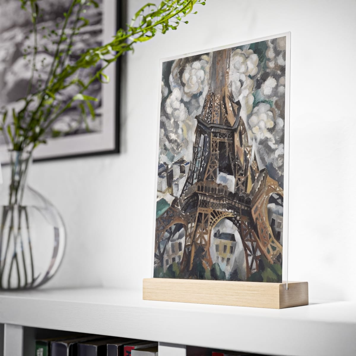 Acrylic Art Sign With Wooden Stand, Artist Robert Delaunay, Artwork 