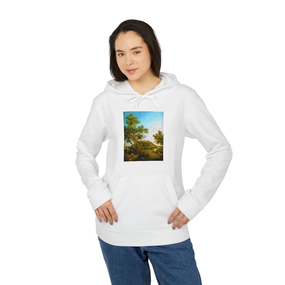Adidas Unisex Art Fleece Hoodie, Artist Canaletto, Artwork 