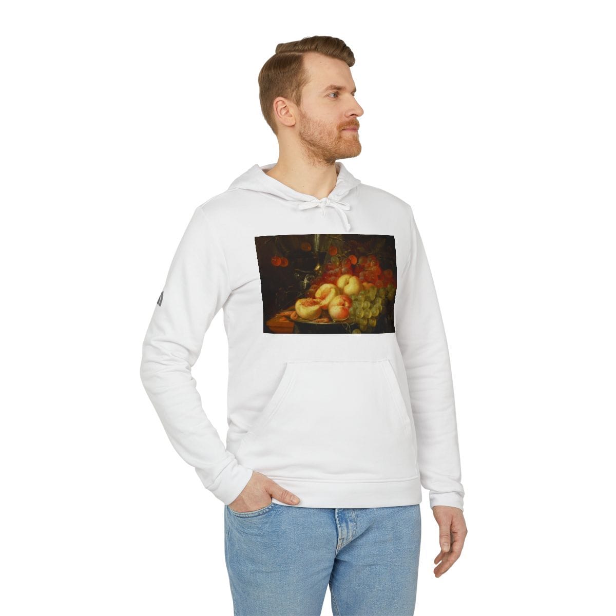 Adidas Unisex Art Fleece Hoodie, Artist Pieter De Ring, Artwork 