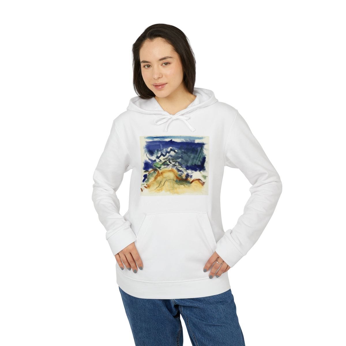 Adidas Unisex Art Fleece Hoodie, Artist John Marin, Artwork 