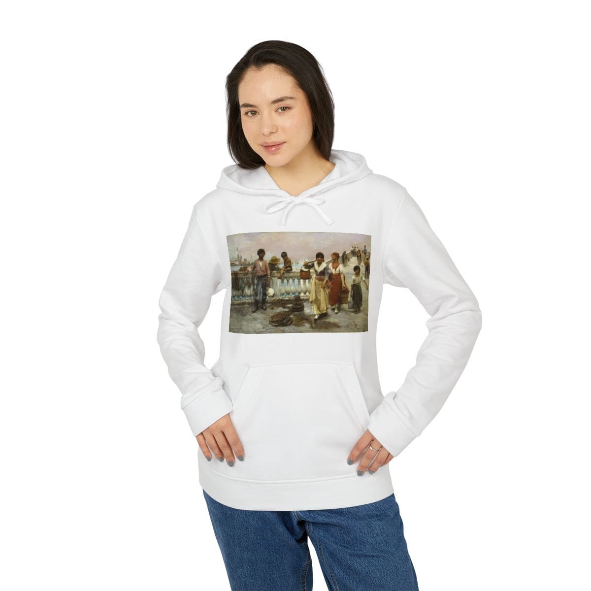 Adidas Unisex Art Fleece Hoodie, Artist Frank Duveneck, Artwork 