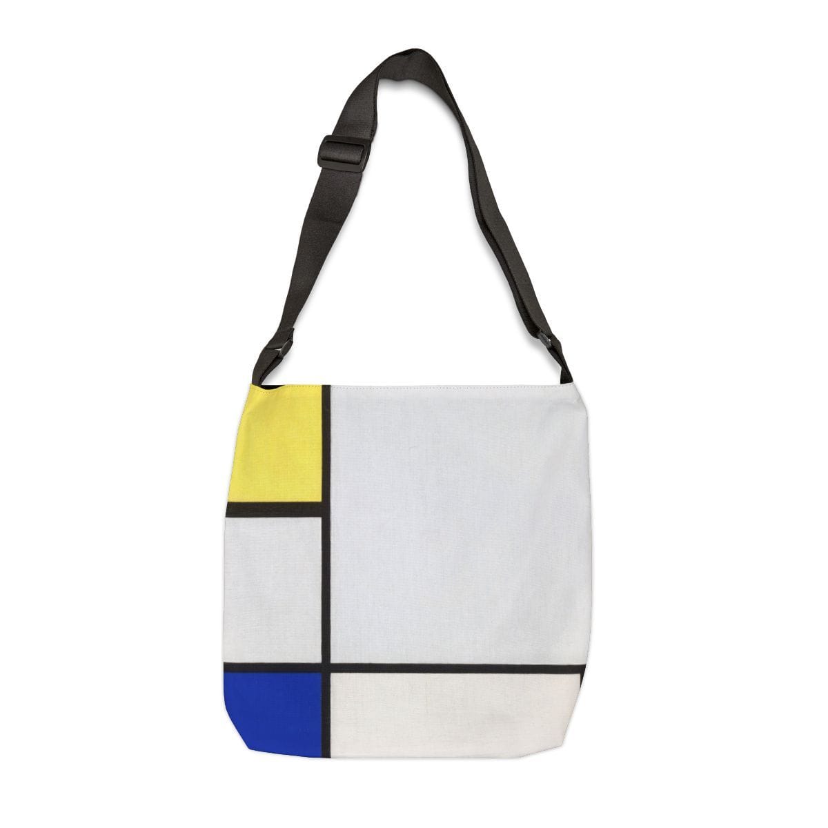 Adjustable Tote Art Bag, Artist Piet Mondrian, Artwork 