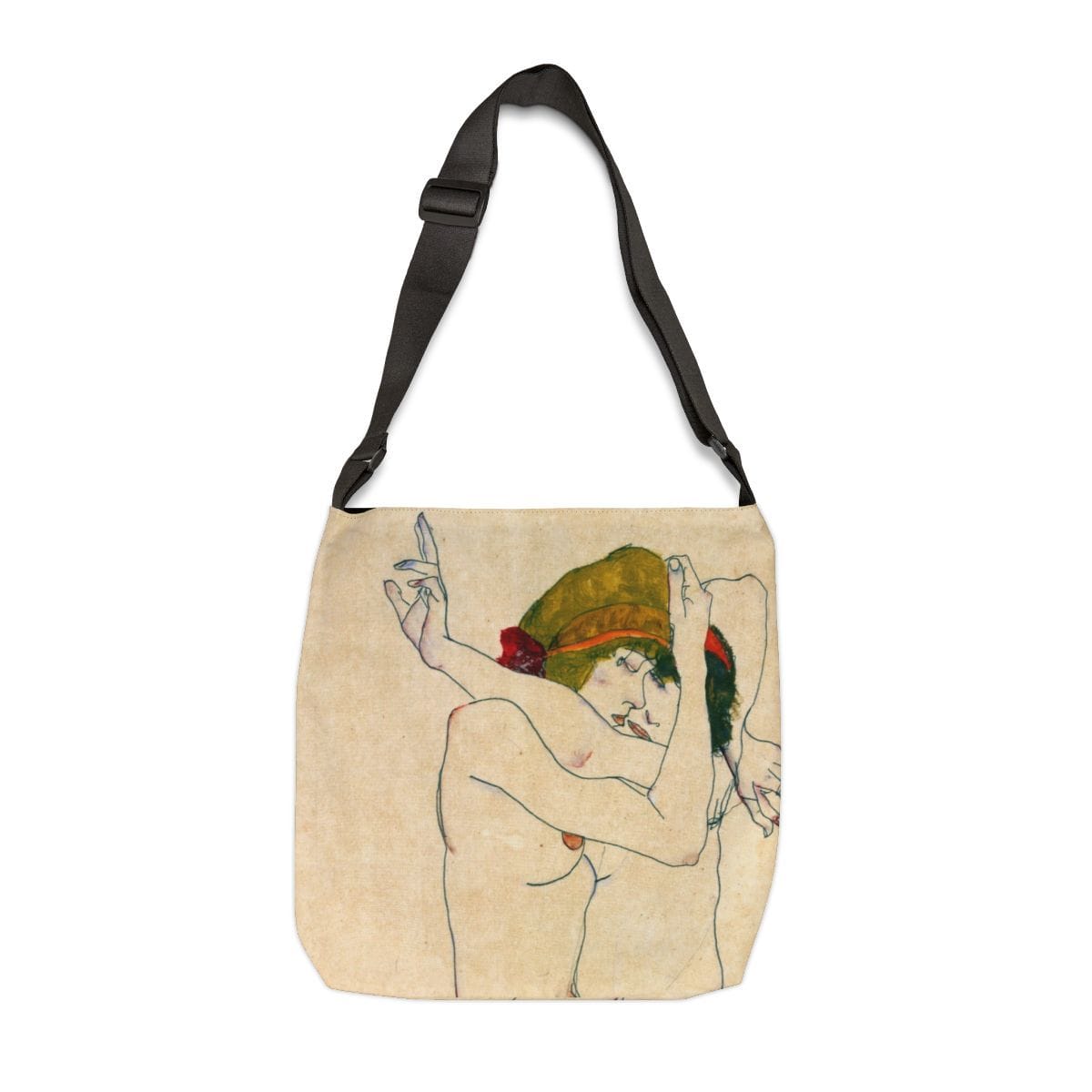 Adjustable Tote Art Bag, Artist Egon Schiele, Artwork 