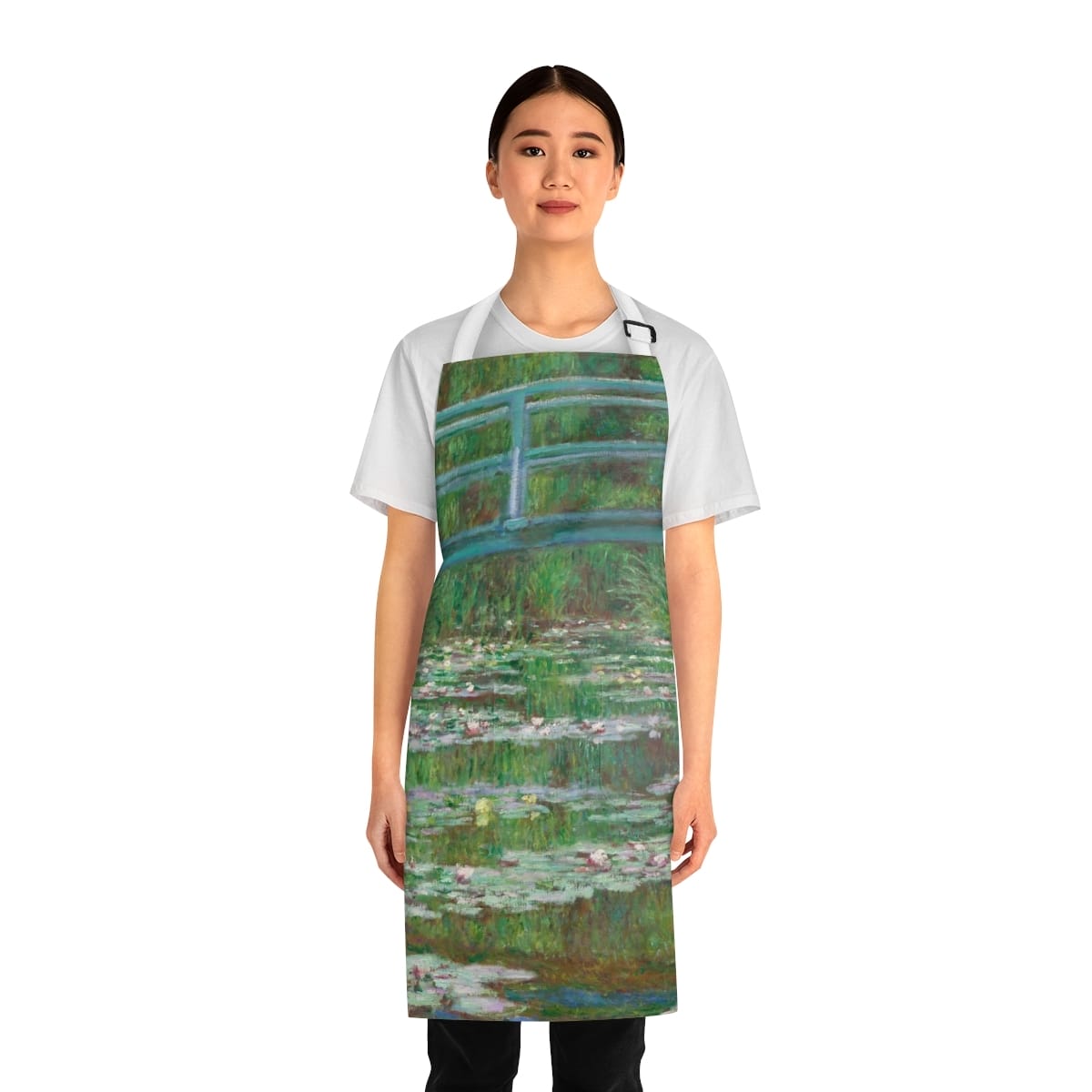 Art Apron, Artist Claude Monet, Artwork "The Japanese Footbridge"