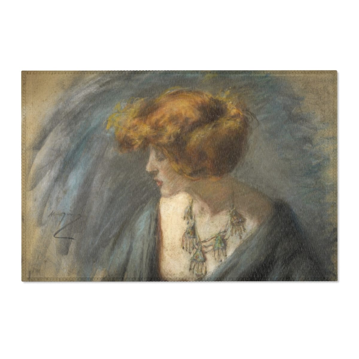 Art Area Rug, Artist Alice Pike Barney, Artwork 