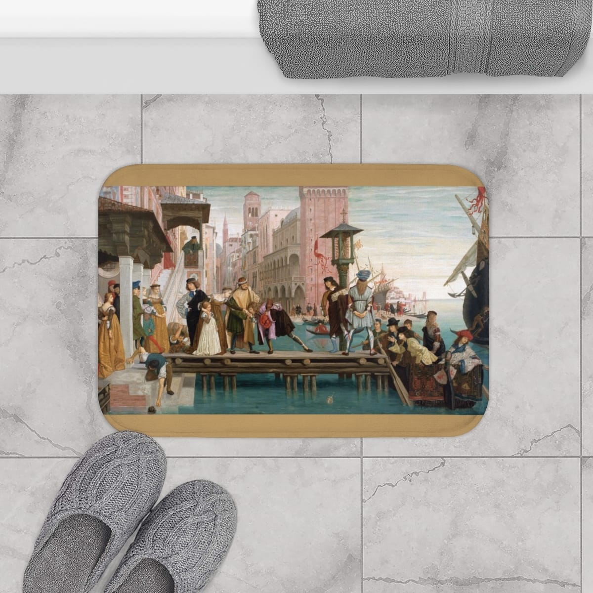Art Bath Mat, Artist James Jacques Joseph Tissot, Artwork 