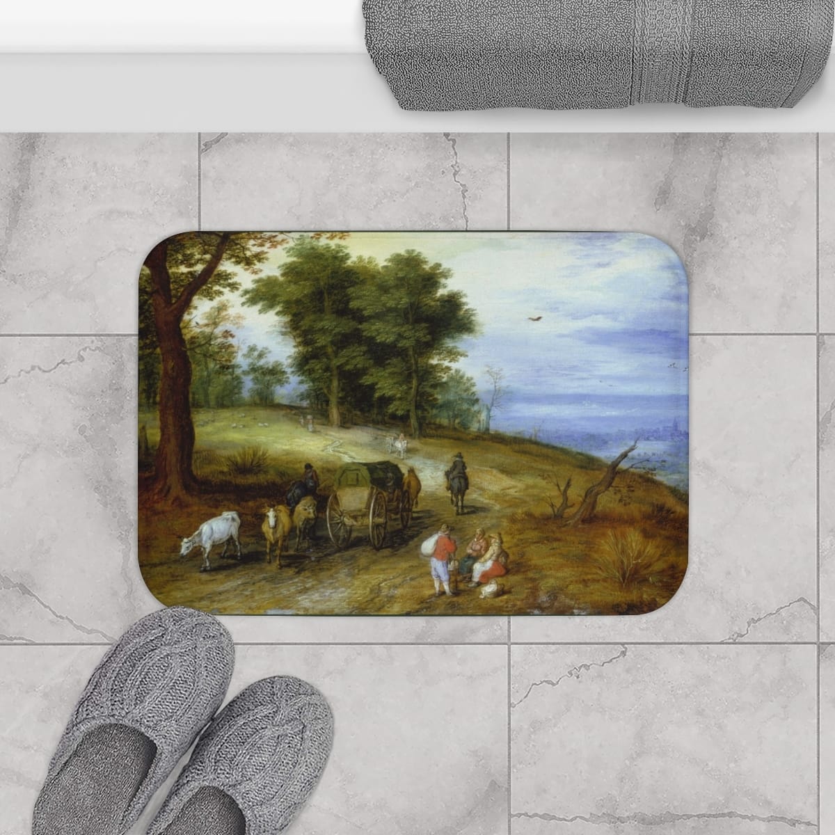 Art Bath Mat, Artist Jan Brueghel The Elder, Artwork 