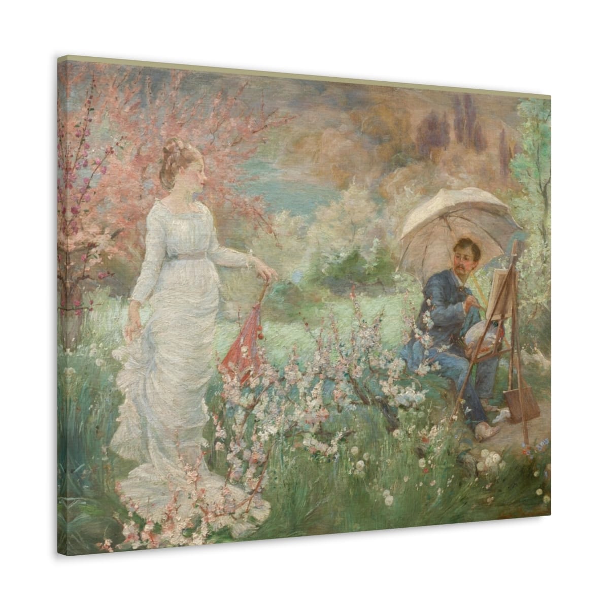 Art Canvas Gallery Wraps, Artist Marie Bracquemond, Artwork 