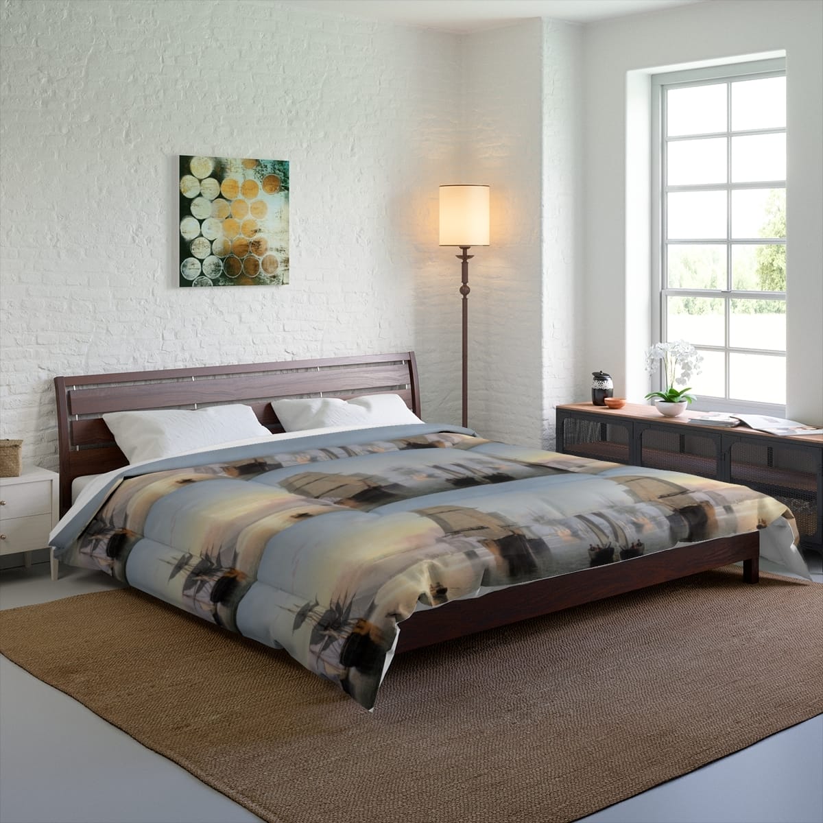 Art Comforter, Artist Fitz Henry Lane, Artwork 