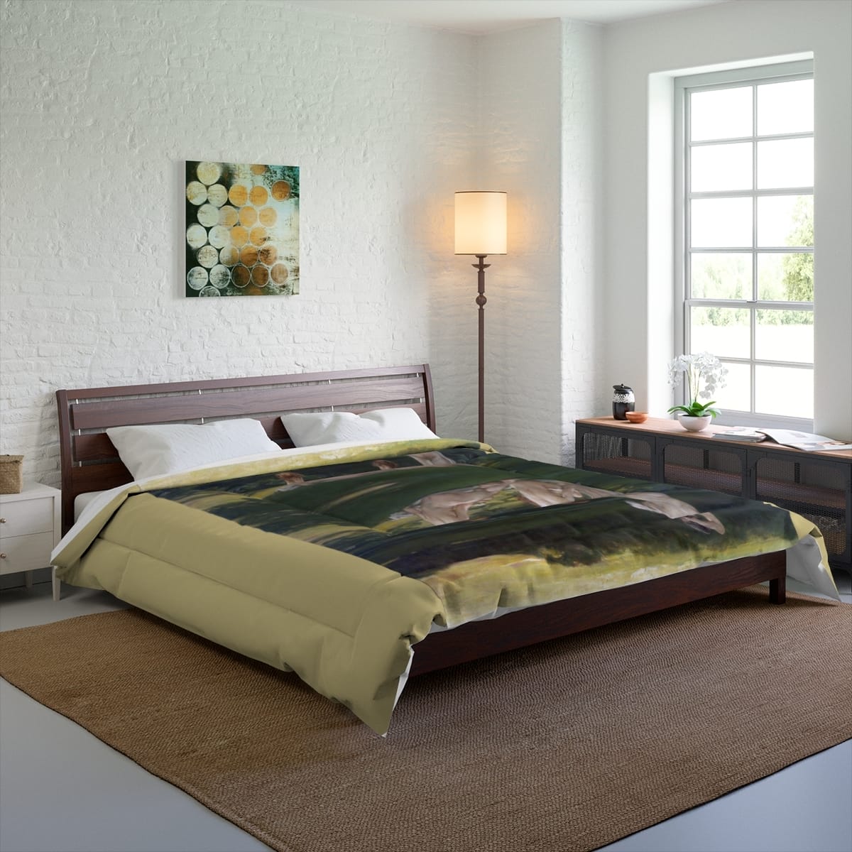 Art Comforter, Artist Walter Shirlaw, Artwork 