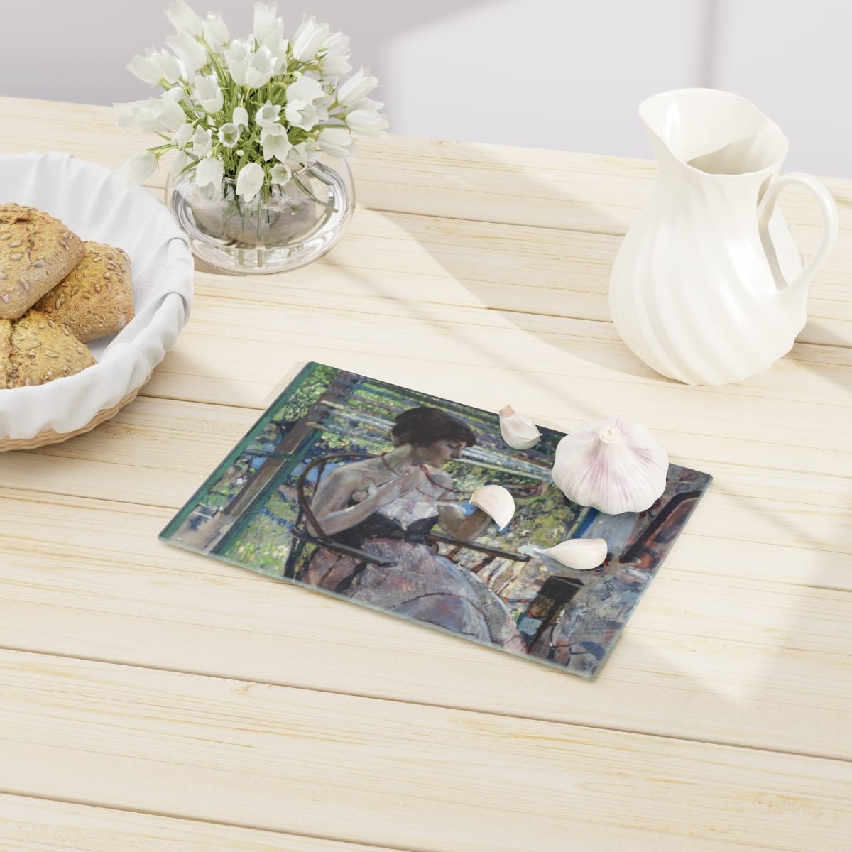 Art Cutting Board, Artist Richard E Miller, Artwork 