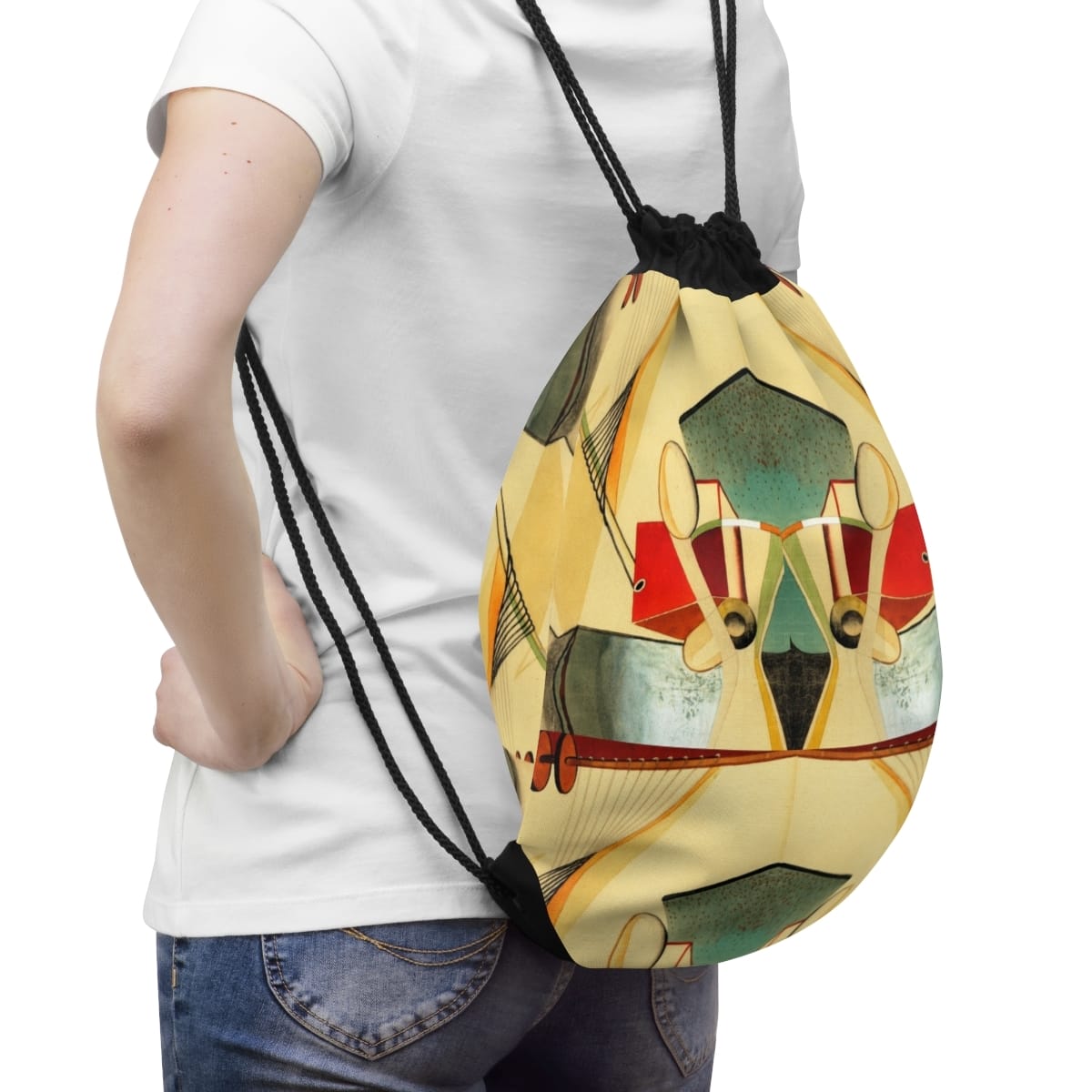 Art Drawstring Bag, Artist Andree Rexroth, Artwork 