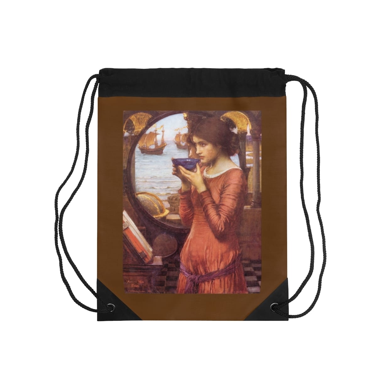 Art Drawstring Bag, Artist John William Waterhouse, Artwork 