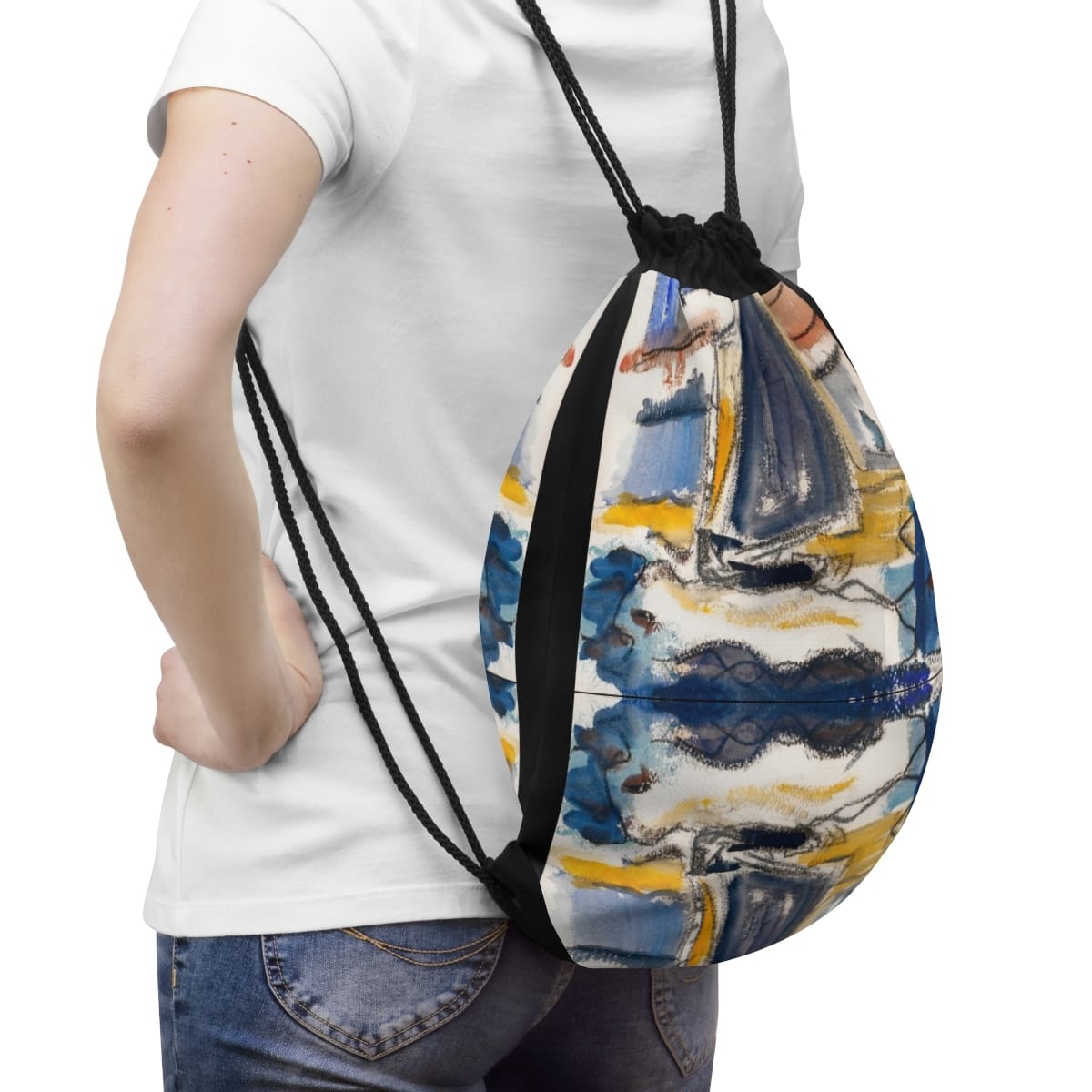 Art Drawstring Bag, Artist John Marin, Artwork 