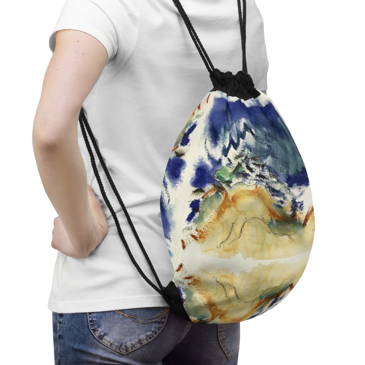 Art Drawstring Bag, Artist John Marin, Artwork 