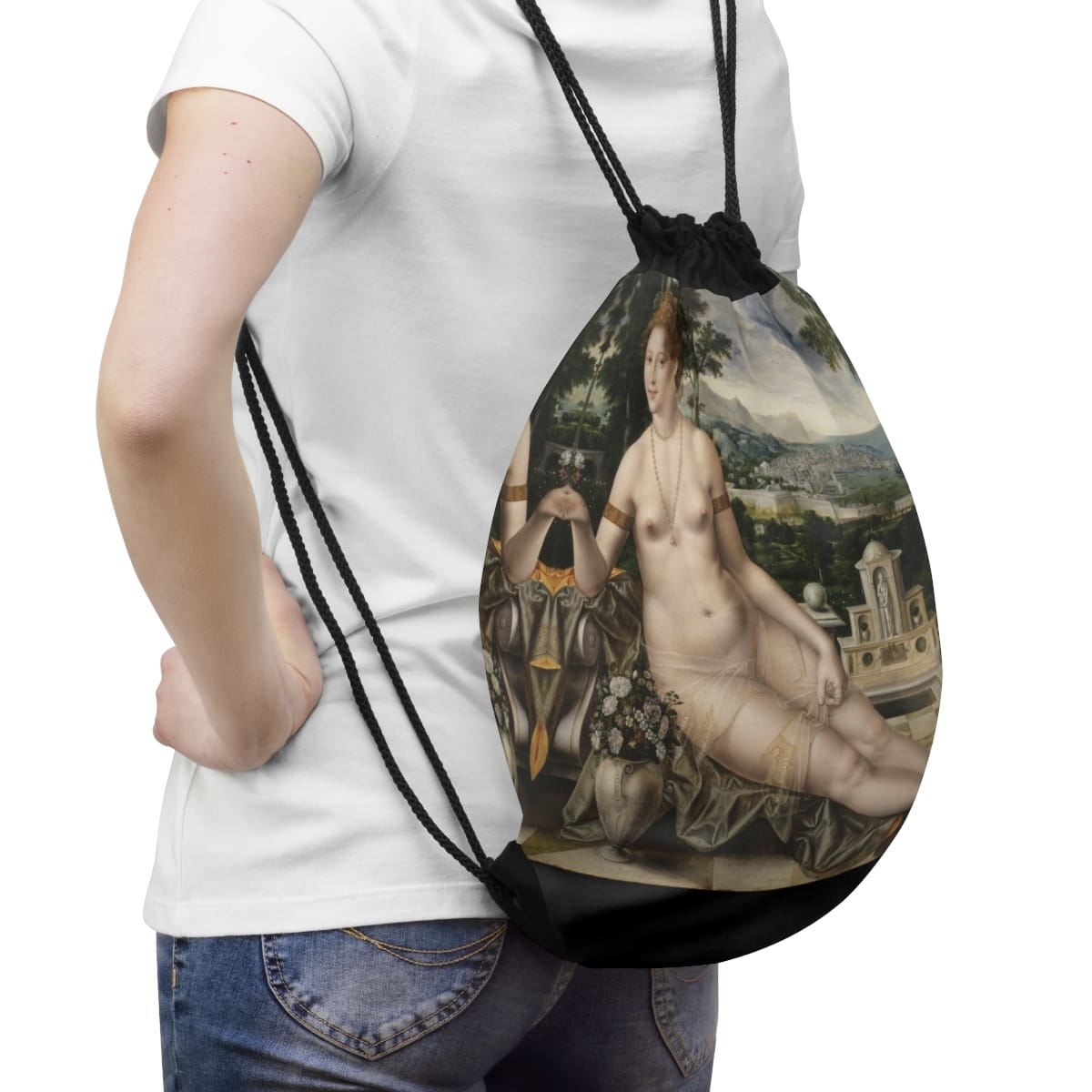Art Drawstring Bag, Artist Jan Massys, Artwork 