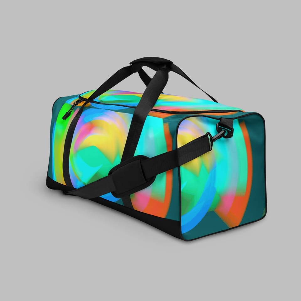 Art Duffle Bag, Artist Alexis, Artwork 