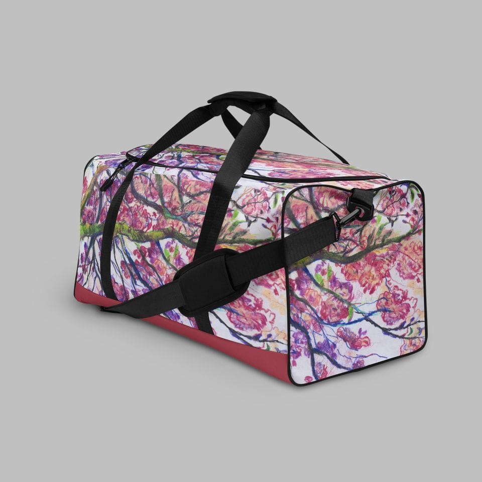Art Duffle Bag, Artist Maria Papafili, Artwork 