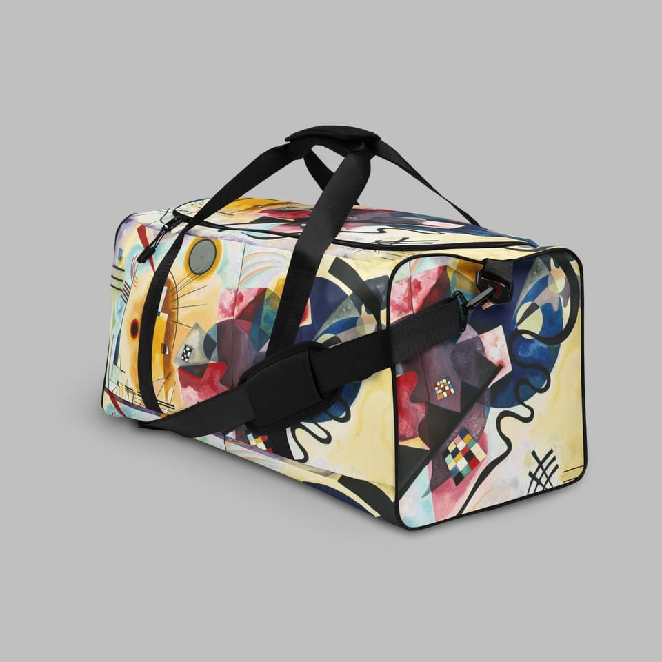 Art Duffle Bag, Artist Wassily Kandinsky, Artwork 