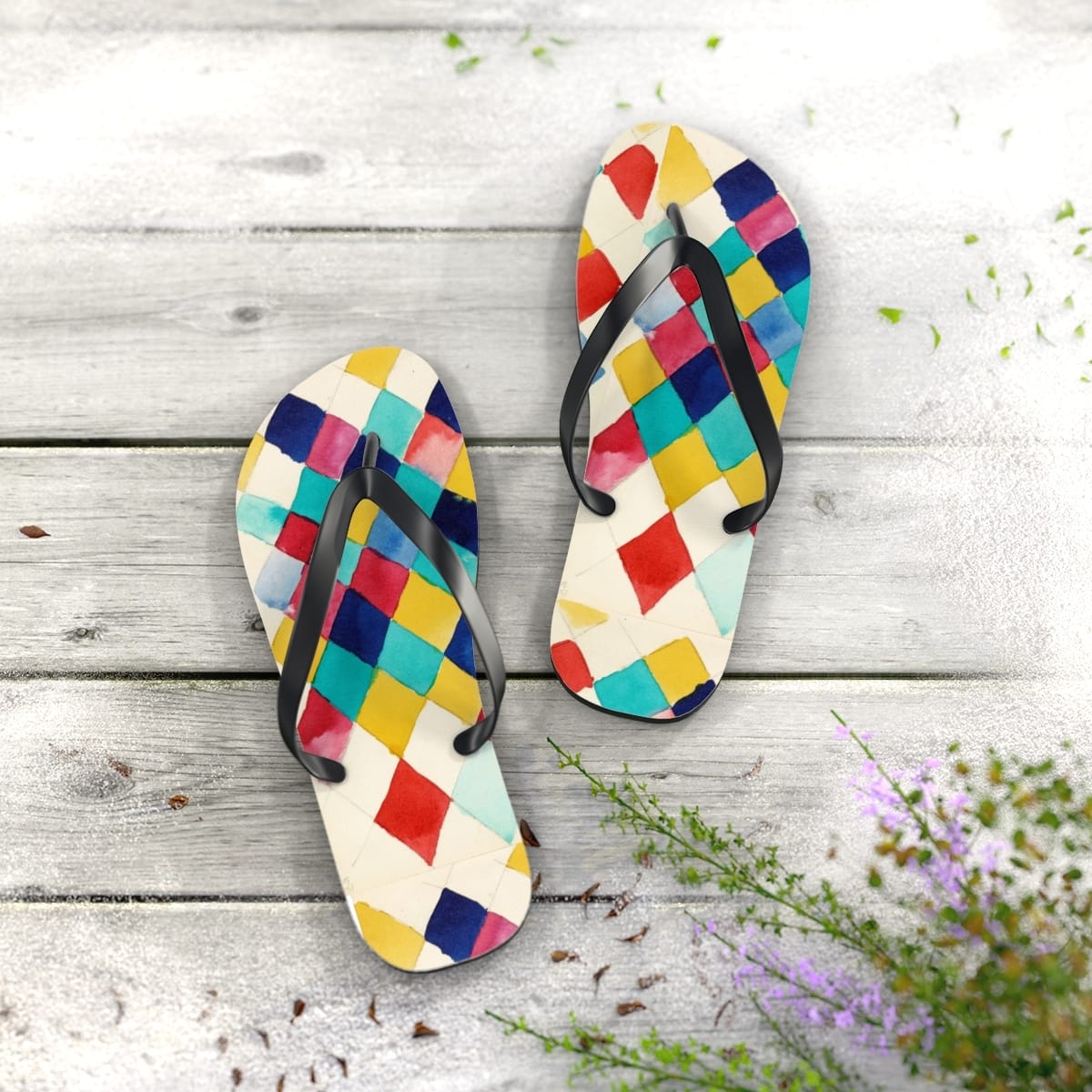 Art Flip Flops, Artist Wassily Kandinsky, Artwork 