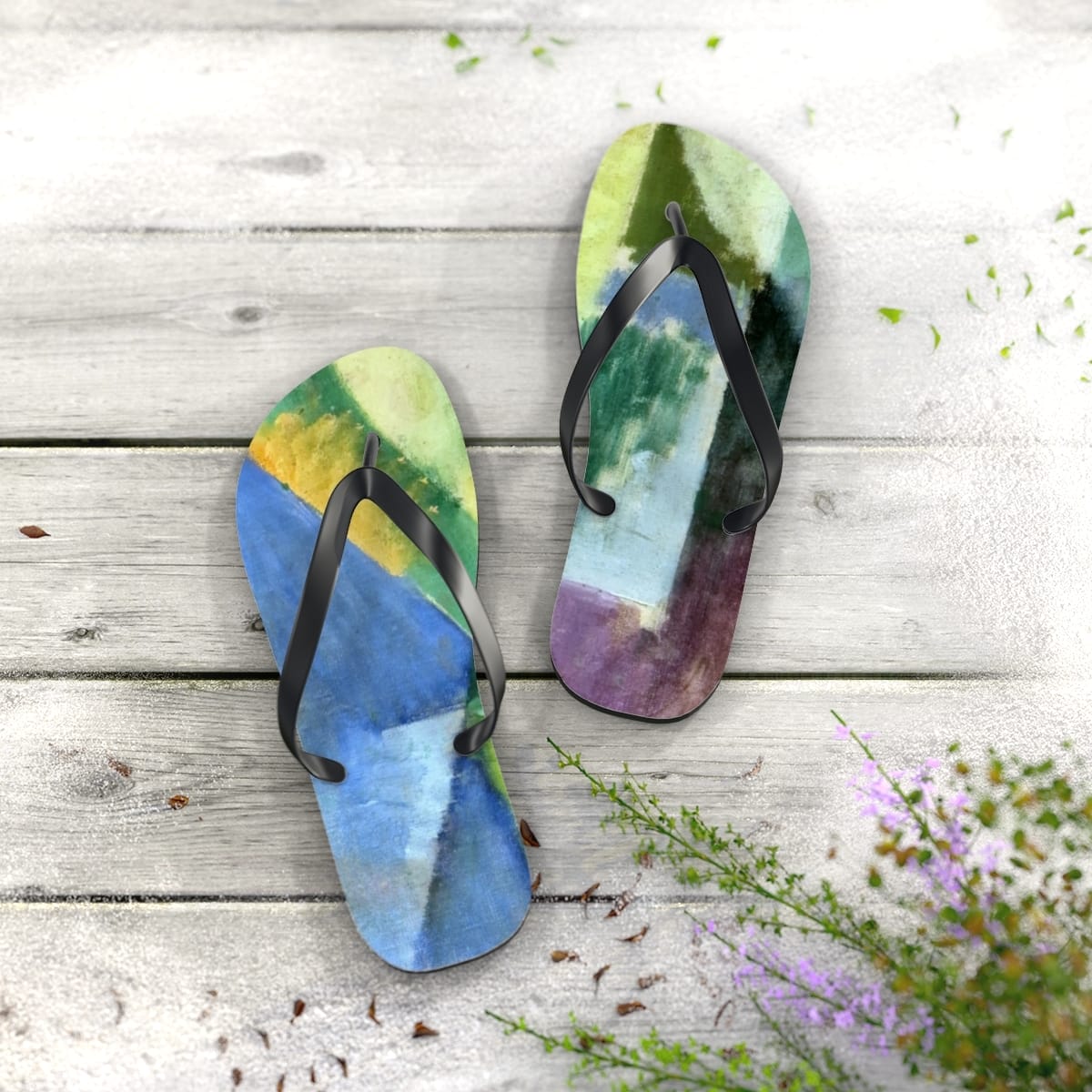 Art Flip Flops, Artist Robert Delaunay, Artwork 