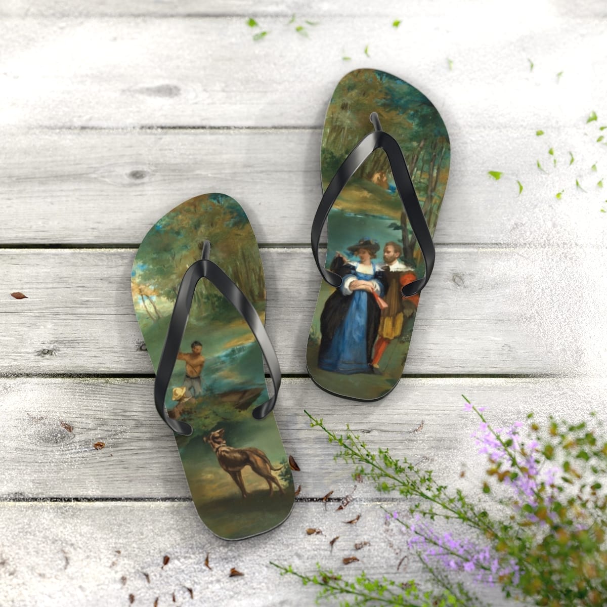 Art Flip Flops, Artist Edouard Manet, Artwork 