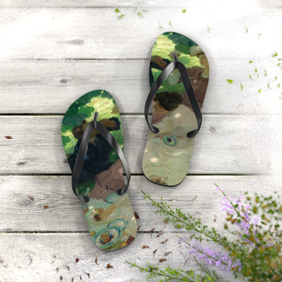 Art Flip Flops, Artist Leo Putz, Artwork 