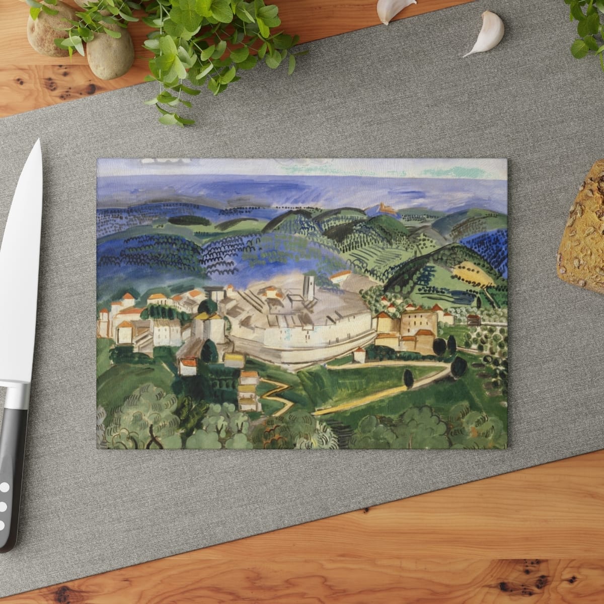 Art Glass Cutting Board, Artist Raoul Dufy, Artwork 
