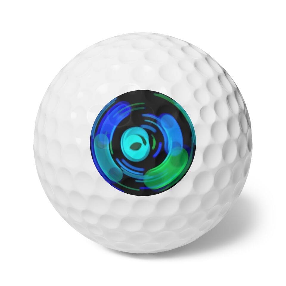 Art Golf Balls 6 Pieces, Artist Alexis, Artwork 