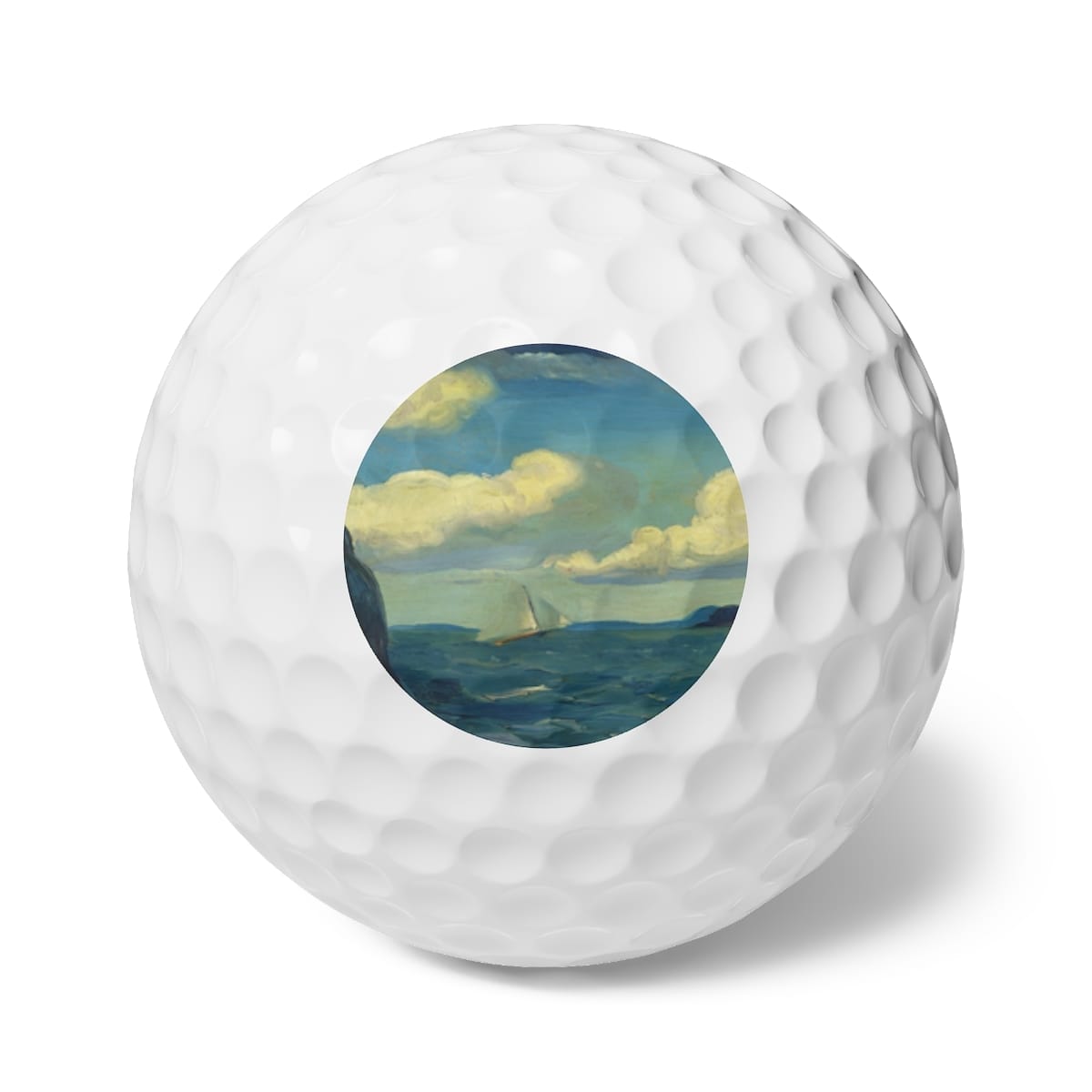 Art Golf Balls 6 Pieces, Artist George Wesley Bellows, Artwork 