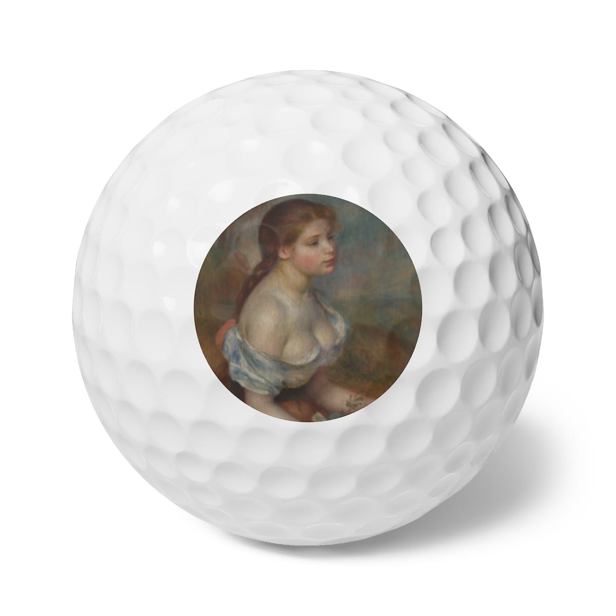 Art Golf Balls 6 Pieces, Artist Pierre Auguste Renoir, Artwork 
