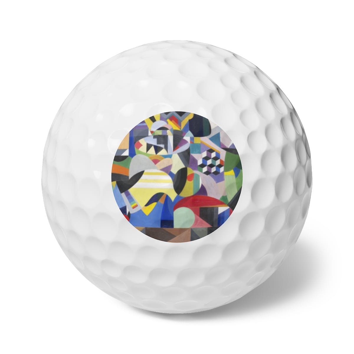 Art Golf Balls 6 Pieces, Artist Jay Van Everen, Artwork 