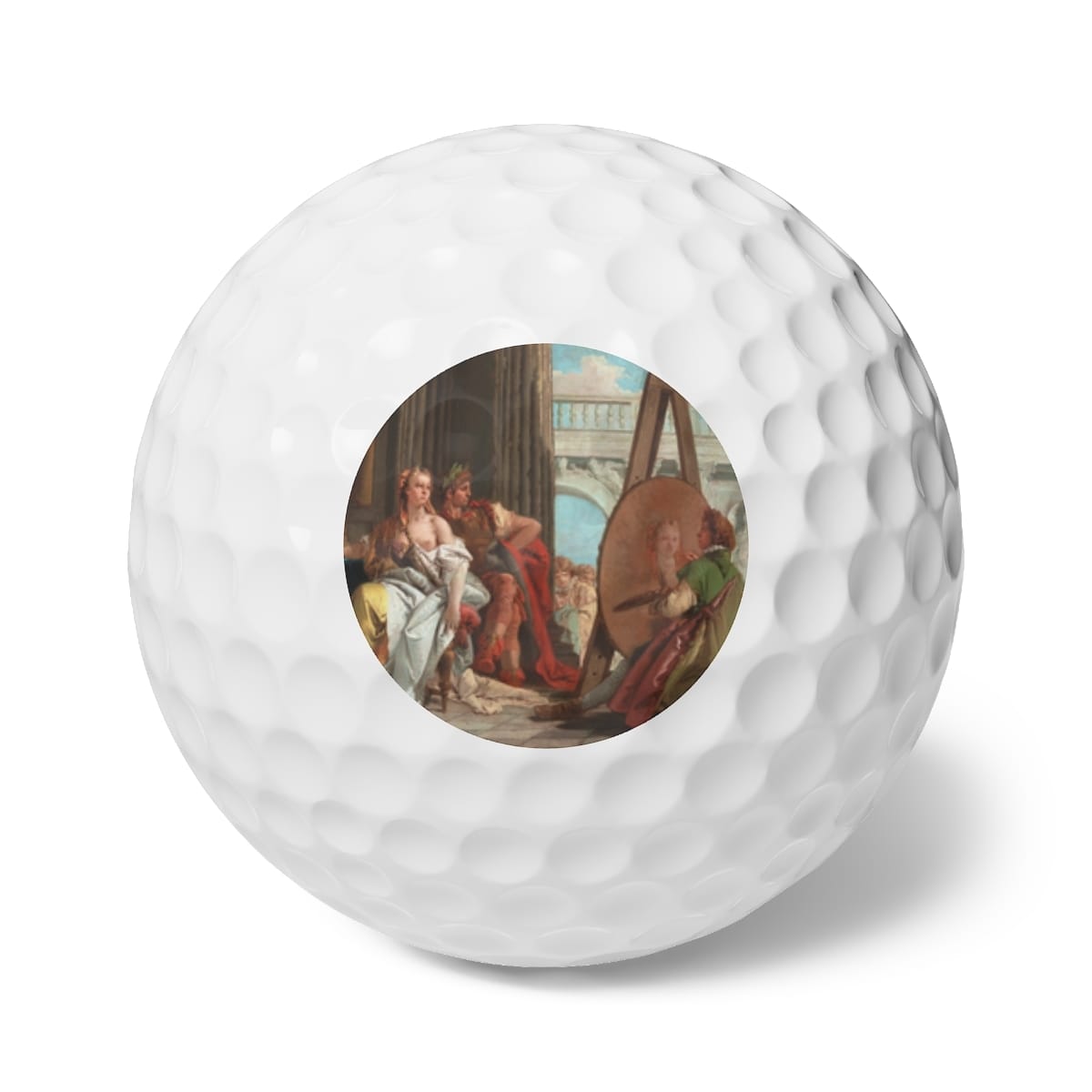 Art Golf Balls 6 Pieces, Artist Giovanni Battista Tiepolo, Artwork 