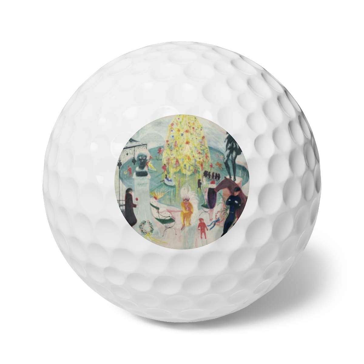 Art Golf Balls 6 Pieces, Artist Florine Stettheimer, Artwork 