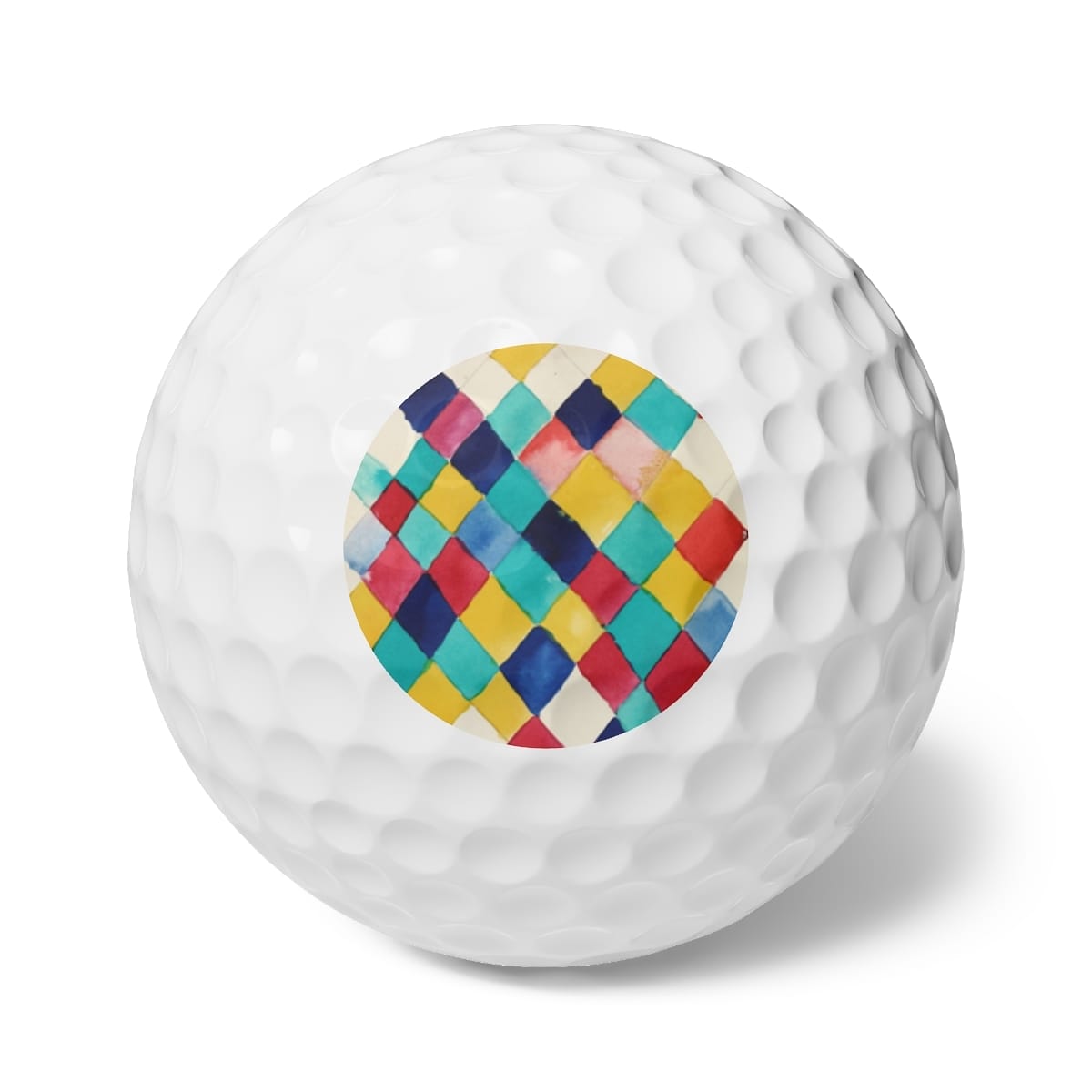 Art Golf Balls 6 Pieces, Artist Wassily Kandinsky, Artwork 