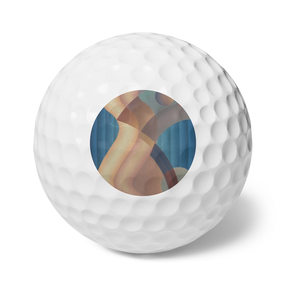 Art Golf Balls 6 Pieces, Artist Stuart Walker, Artwork 