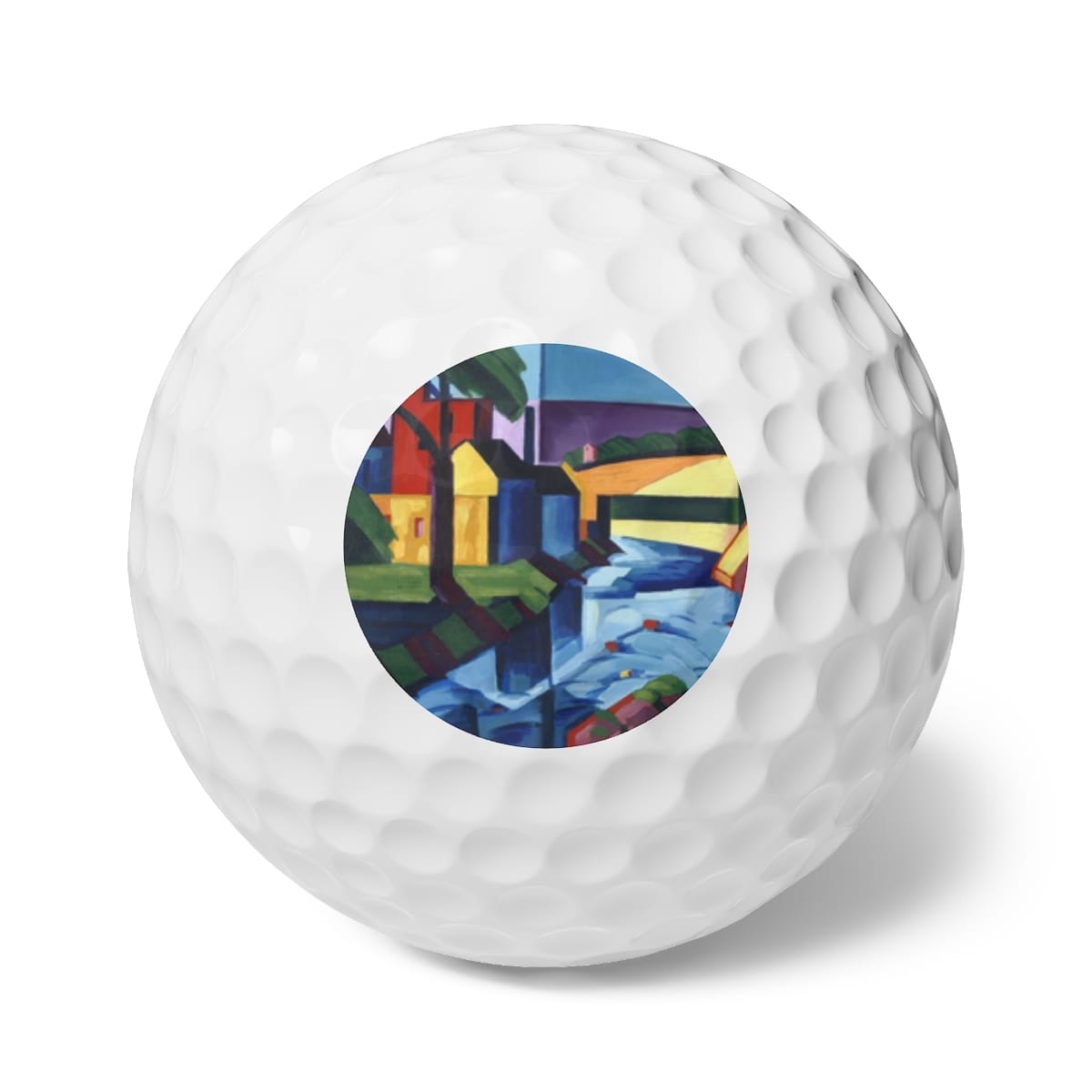 Art Golf Balls 6 Pieces, Artist Oscar Bluemner, Artwork 