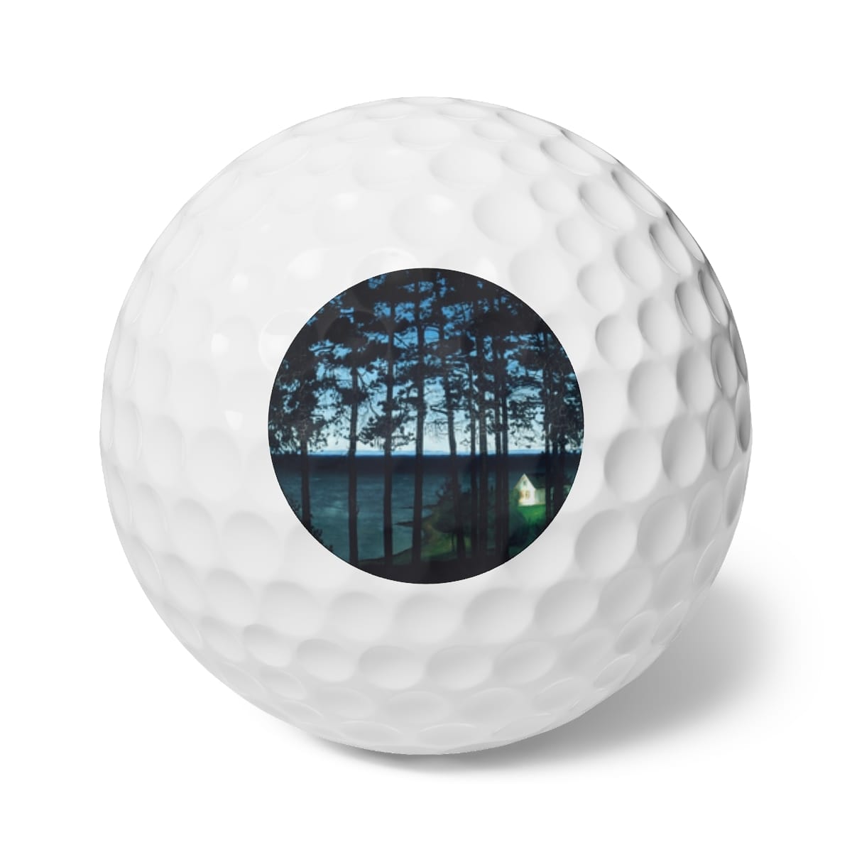 Art Golf Balls 6 Pieces, Artist Harald Oskar Sohlberg, Artwork 