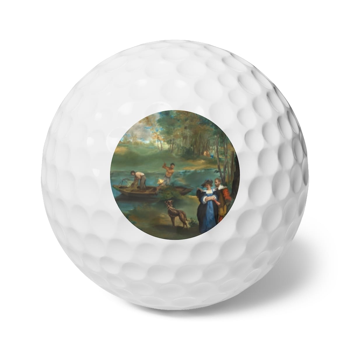 Art Golf Balls 6 Pieces, Artist Edouard Manet, Artwork 