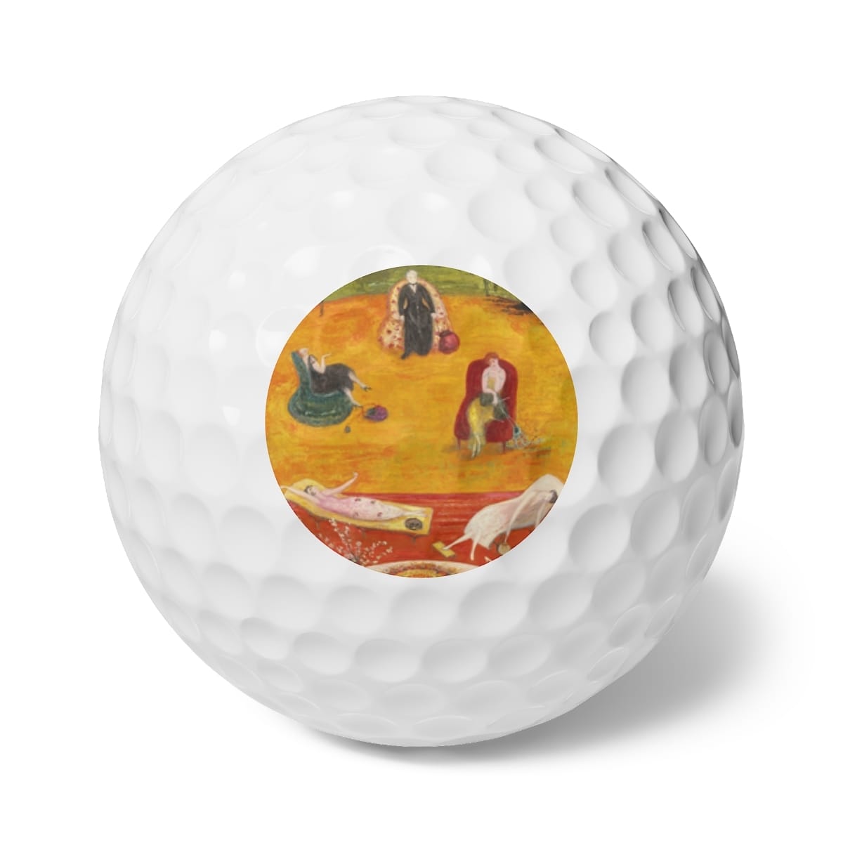 Art Golf Balls 6 Pieces, Artist Florine Stettheimer, Artwork 