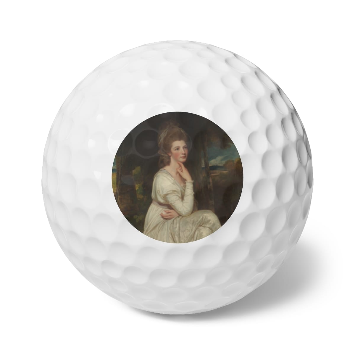 Art Golf Balls 6 Pieces, Artist George Romney, Artwork 