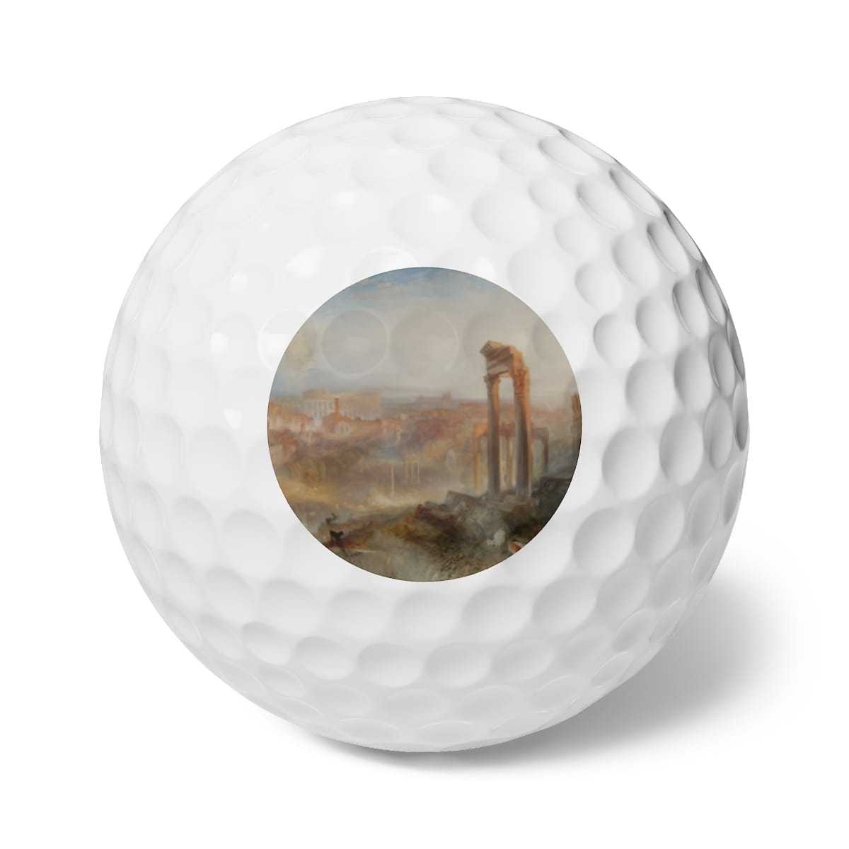 Art Golf Balls 6 Pieces, Artist Joseph Mallord William Turner, Artwork 