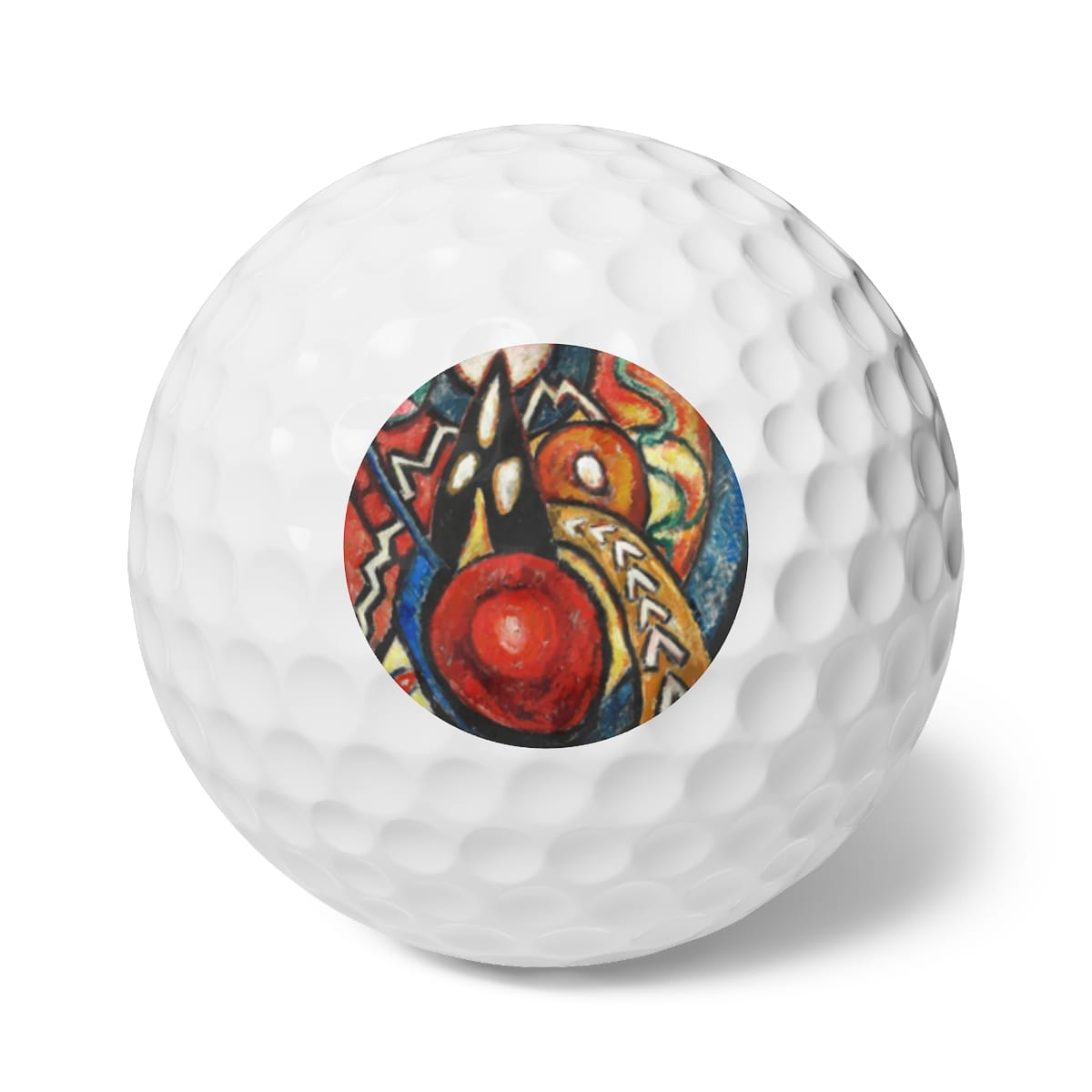 Art Golf Balls 6 Pieces, Artist Marsden Hartley, Artwork 