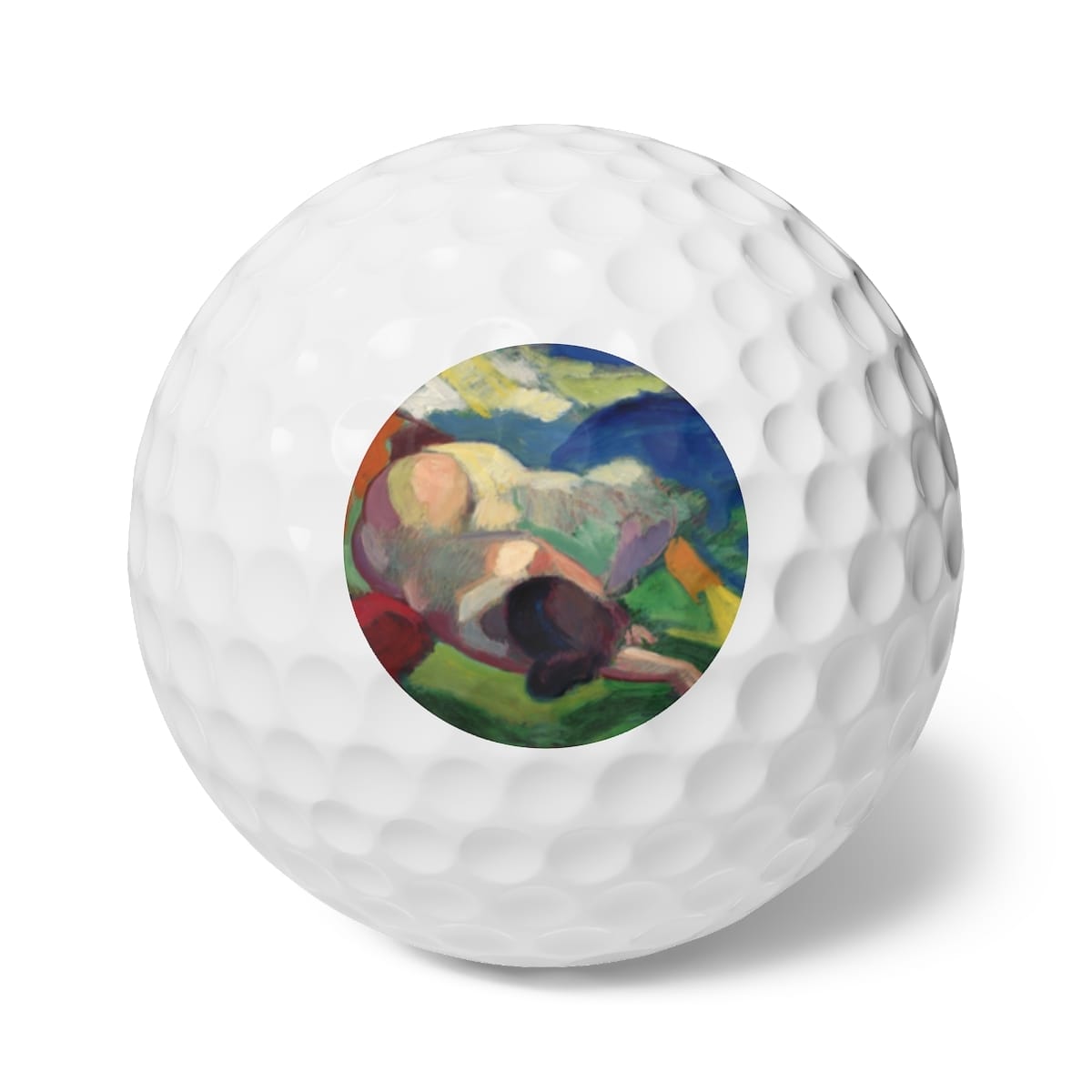 Art Golf Balls 6 Pieces, Artist Carl Newman, Artwork 