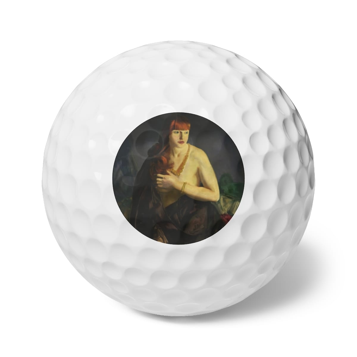 Art Golf Balls 6 Pieces, Artist George Wesley Bellows, Artwork 