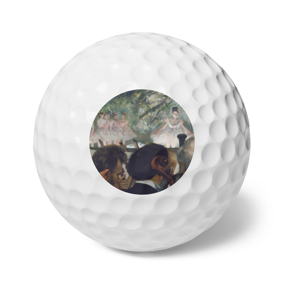 Art Golf Balls 6 Pieces, Artist Edgar Degas, Artwork 